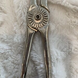 VTG E.P. Zinc Silver Plated Scissor Salad Tongs